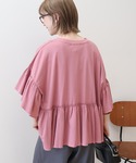 tシャツ 半袖 袖フリル半袖プルオーバー レディースの詳細画像5