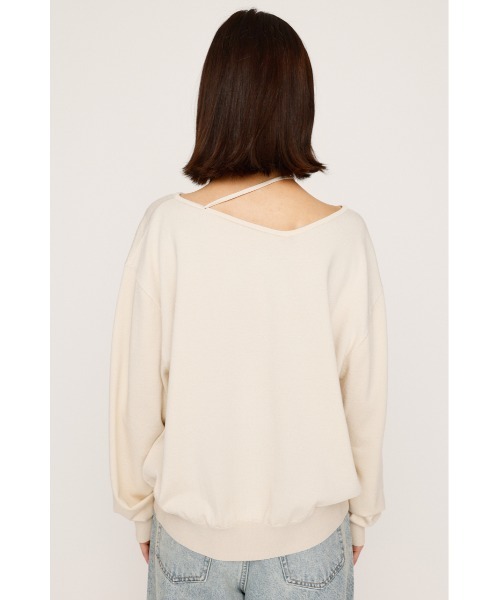 SLY ニット セーター ASYMMETRY NECK LOOSE TOPS アシンメトリー