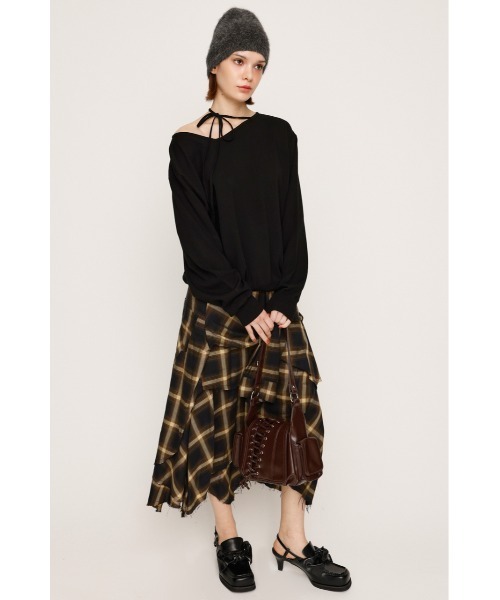 トップス ASYMMETRY KNIT Asymmetry knit tops（ニット/セーター）｜RIM.ARK（リムアーク