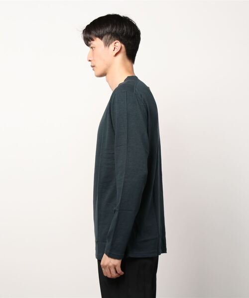 「BEAMS PLUS」 長袖Tシャツ LARGE ネイビー メンズ