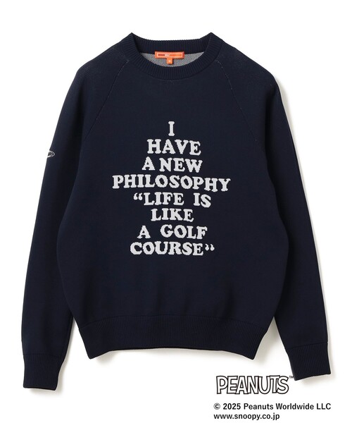 【美品】ビームスゴルフ BEAMS GOLFレディース長袖 セーター Mサイズ BEAMS GOLF（ビームス ゴルフ） ニット セーター 「WOMEN」PEANUTS