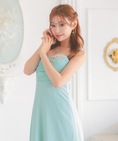 Tika ドレス キャバドレス キャミソール ハートカットレース