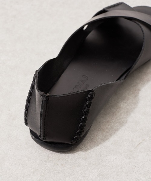 「CORSO ROMA，9」 フラットサンダル 36 ブラック レディース_画像3