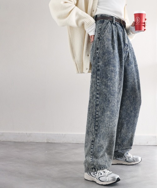 [classicalelf] обработка Denim брюки SMALL черный женский 