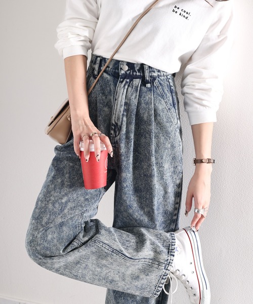 [classicalelf] обработка Denim брюки SMALL черный женский 