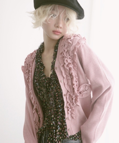 igi カーディガン IVY FRILL CARDI / フリルカーディガン レディース