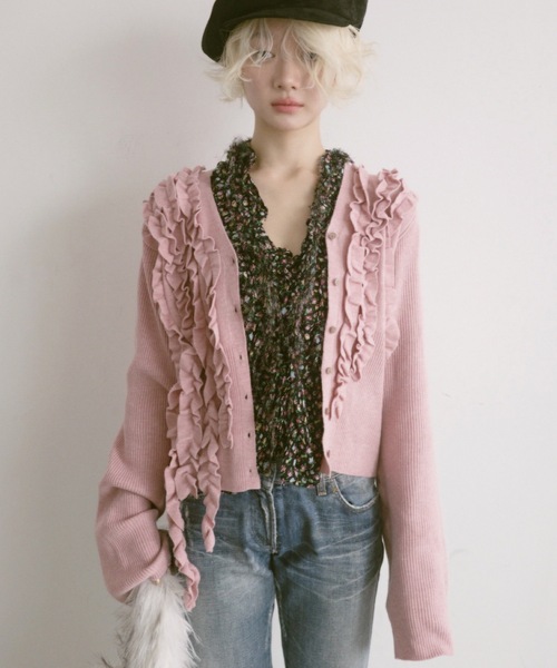 igi カーディガン IVY FRILL CARDI / フリルカーディガン レディース