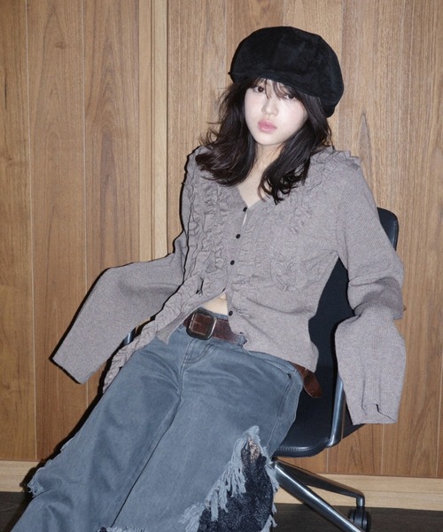 OHGA フリルカーディガン 新品未使用 OHGA フリルカーディガン - メルカリ