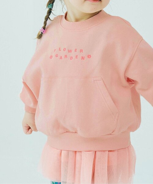 p.premier（ピードットプルミエ） トレーナー ロゴ刺繍ポケット