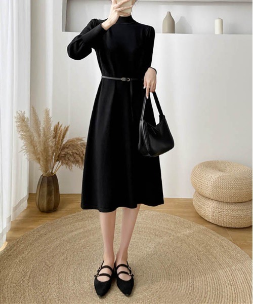 ワンピース ボリュームスリーブニットワンピース : ZOZOTOWN Yahoo!店