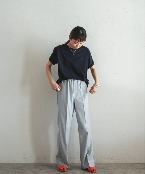 「FIL DE FER」 半袖Tシャツ FREE イエロー レディース_画像7