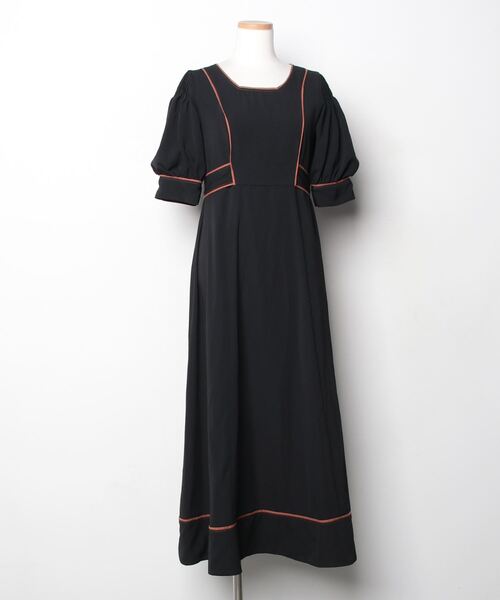 LILY BROWN（リリーブラウン） 半袖ワンピース FREE ブラック