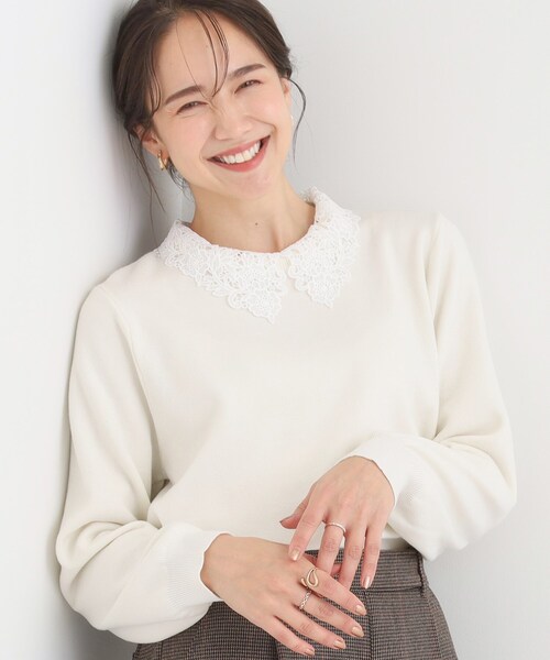 DRESKIP（ドレスキップ） ニット セーター 「襟取り外し可/S-LL」上品