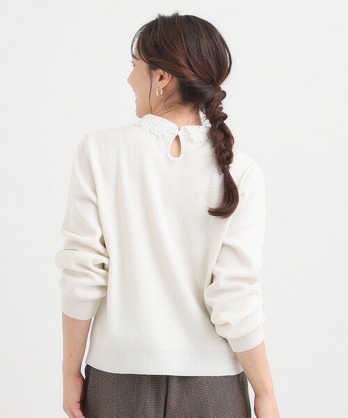 DRESKIP（ドレスキップ） ニット セーター 「襟取り外し可/S-LL」上品