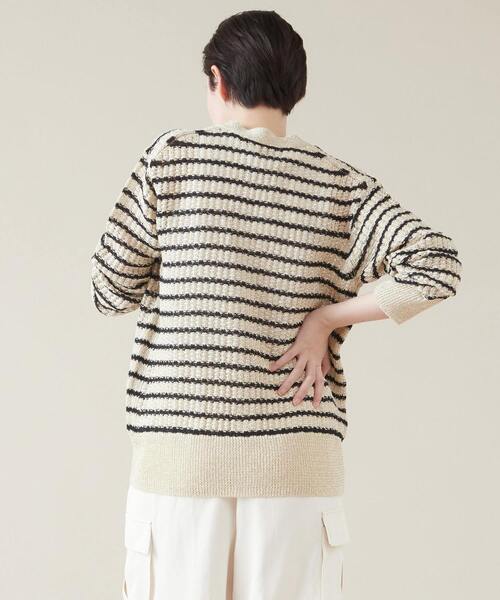 「martinique」 ニットカーディガン FREE ゴールド レディース_画像3