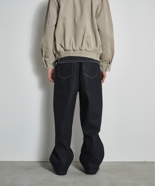 BLANK HOTEL ジーンズ Double Knee Wide Denim Pants / ダブルニー