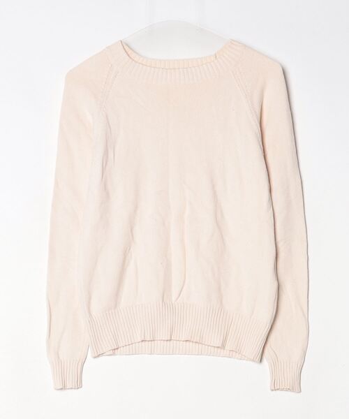 Whim Gazette（ウィム ガゼット） 長袖ニット フリ- ベージュ