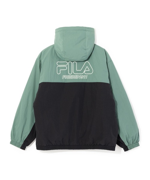 FILA 2023FW テニスジャケット　VL2733 カーキ FILA（フィラ） コート アウター レディース裏トリコット起毛ウィンド