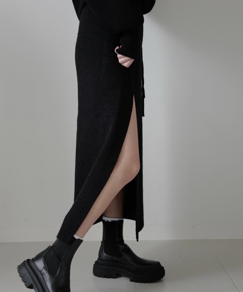 ESIO（エシオ） ニットスカート FREE ブラック レディース : ZOZOTOWN