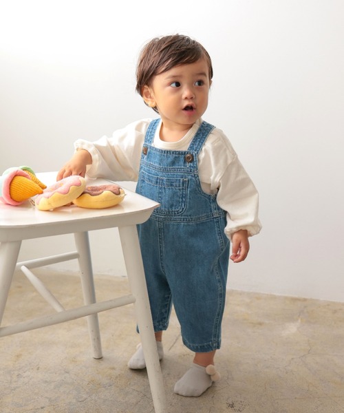 LaStella（ラステラ） パンツ デニムワークサロペット キッズ 子供服