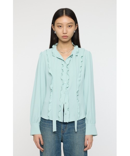 MOUSSY（マウジー） ブラウス シャツ GEORGETTE RUFFLES ブラウス