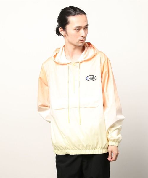 「LACOSTE L!VE」 ブルゾン S オレンジ メンズ_画像4