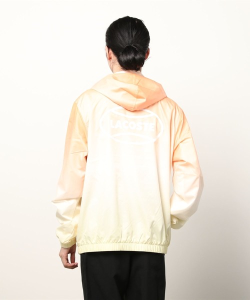 「LACOSTE L!VE」 ブルゾン S オレンジ メンズ_画像9
