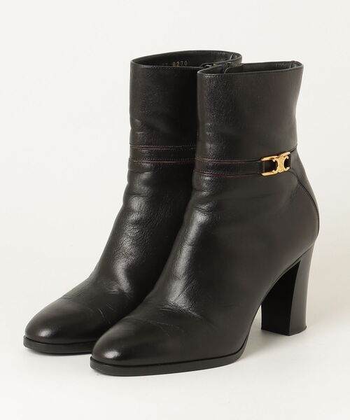 CELINE（セリーヌ） トリオンフ ショートブーツ 35 ブラック
