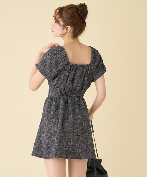 「one after another NICE CLAUP」 半袖ワンピース FREE ブラウン系その他 レディース_画像2