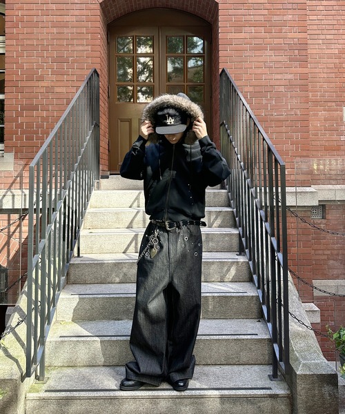 kutir（クティール） ブルゾン アウター 2WAY FAKE FUR HOOD ZIP PARKA