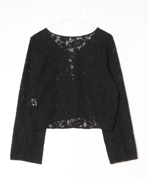 「LEPSIM」 レース長袖ブラウス FREE ブラック レディース_画像2