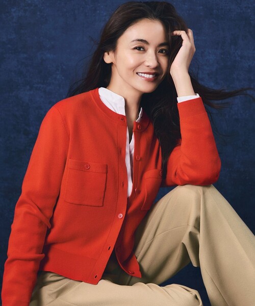 23区（ニジュウサンク） カーディガン コットンカシミヤ ポケット