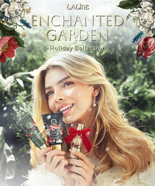 Laline Enchanted Garden ボディクリーム&ボディミスト Enchanted Garden Body Cream & Mist Kit | Laline CA