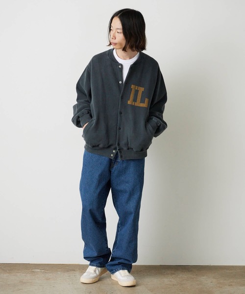 REMI RELIEF ネイビー スタジャン REMI RELIEF（レミ レリーフ） スタジャン Wフェイス SP加工