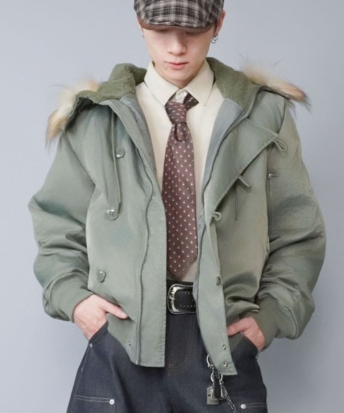 SPINNS（スピンズ） ブルゾン アウター 「短丈」中綿N-2Bフライト