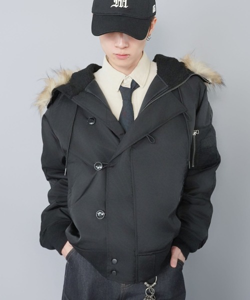 SPINNS（スピンズ） ブルゾン アウター 「短丈」中綿N-2Bフライト