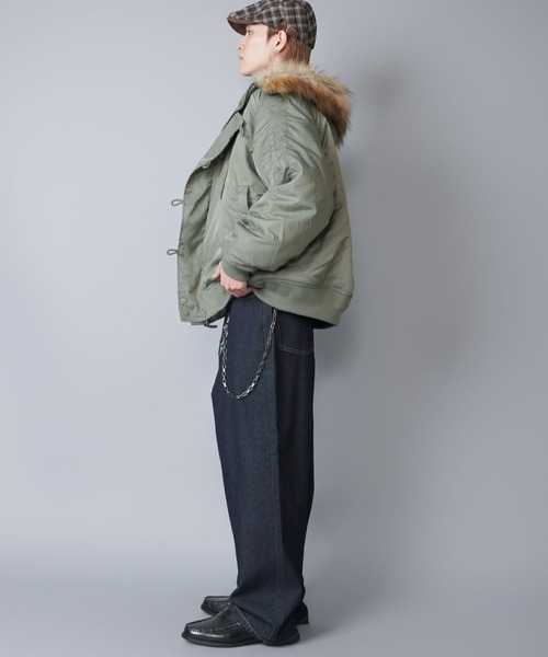 SPINNS（スピンズ） ブルゾン アウター 「短丈」中綿N-2Bフライト