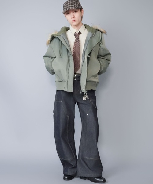 SPINNS（スピンズ） ブルゾン アウター 「短丈」中綿N-2Bフライト