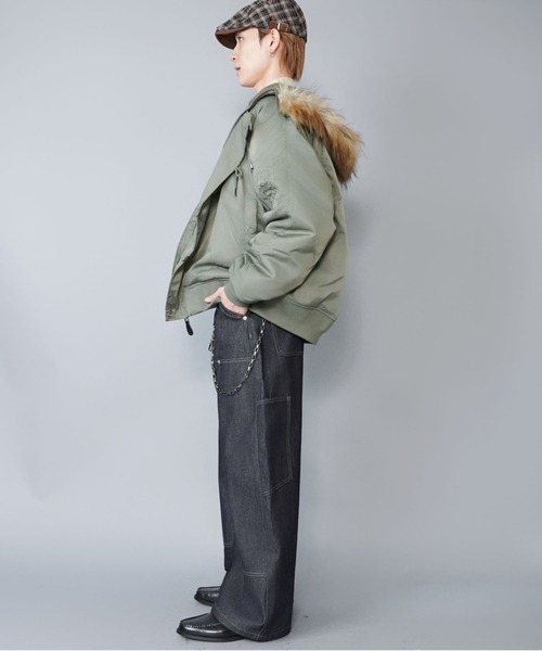 SPINNS（スピンズ） ブルゾン アウター 「短丈」中綿N-2Bフライト