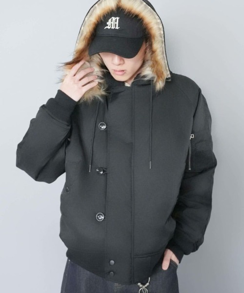 SPINNS（スピンズ） ブルゾン アウター 「短丈」中綿N-2Bフライト