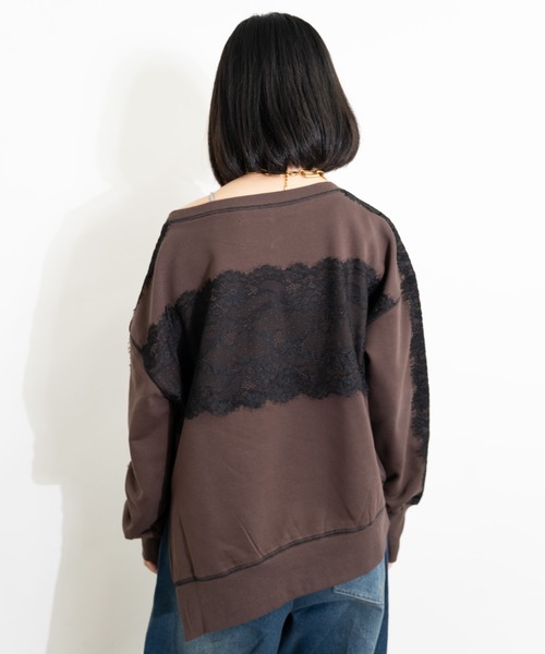 MIDVEIN（ミッドヴェイン） トレーナー スウェット Lace docking sweat