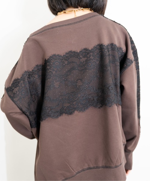 MIDVEIN（ミッドヴェイン） トレーナー スウェット Lace docking sweat 