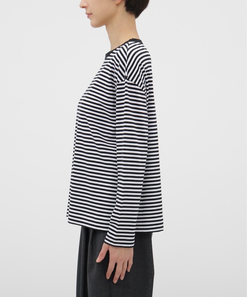 ＊新品・未使用＊ タグ付き MARGARET HOWELL ボーダーカットソー MARGARET HOWELL（マーガレットハウエル） tシャツ SOFT COTTON JERSEY