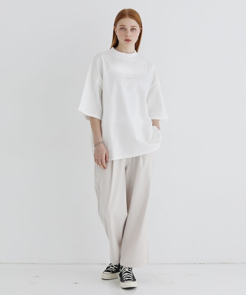 「LILL」 半袖Tシャツ X-LARGE ライトブルー メンズ_画像6