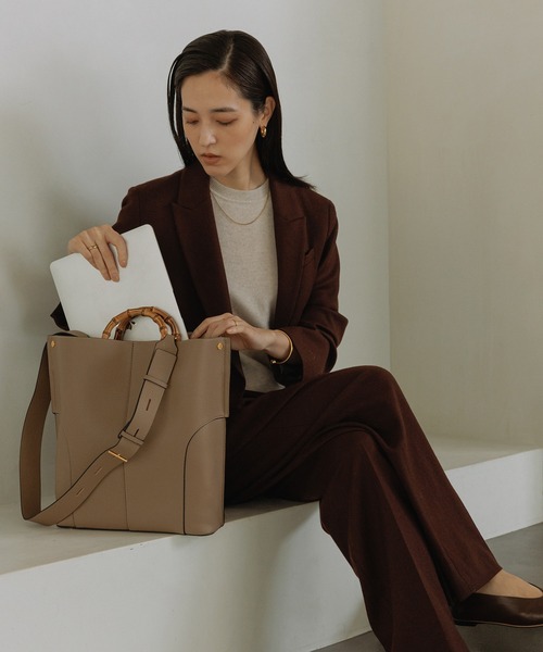 E'POR（エポール） トートバッグ 「E'POR」BAMBOO BAG Large/A4対応