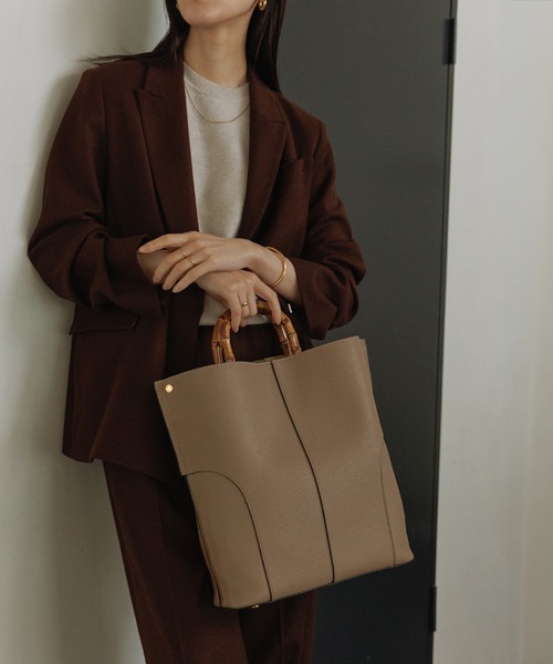 トートバッグ 「E'POR」BAMBOO BAG Large/A4対応・通勤・26SS新色 レディースの画像