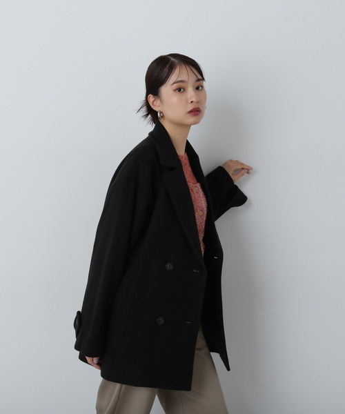 「N.(N. Natural Beauty Basic)」 ピーコート MEDIUM オフホワイト レディース_画像3