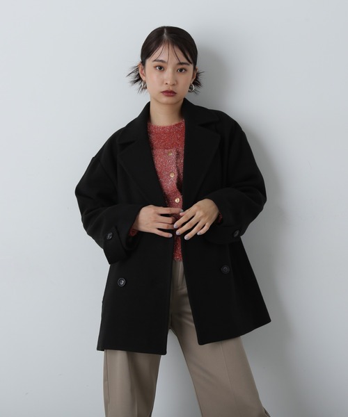 「N.(N. Natural Beauty Basic)」 ピーコート MEDIUM オフホワイト レディース_画像4