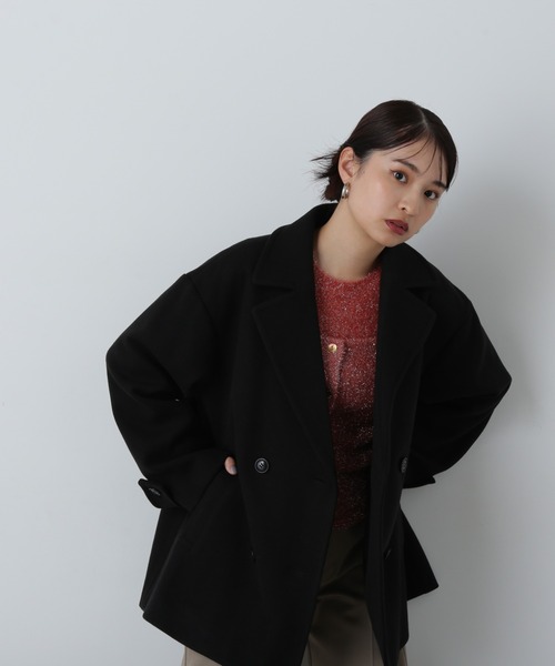 「N.(N. Natural Beauty Basic)」 ピーコート MEDIUM オフホワイト レディース_画像5