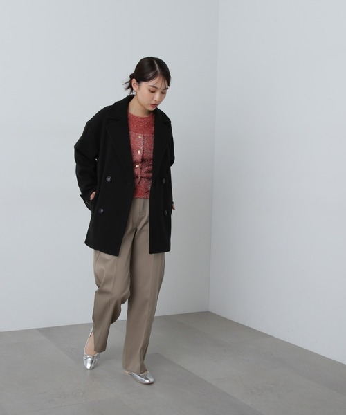 「N.(N. Natural Beauty Basic)」 ピーコート MEDIUM オフホワイト レディース_画像9